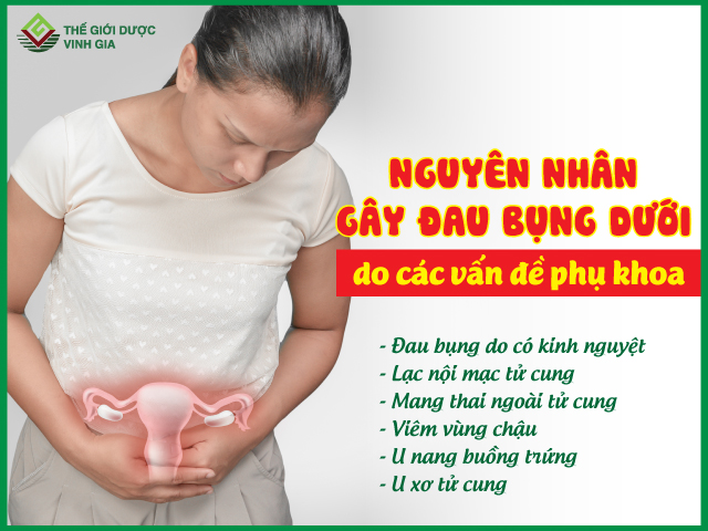 Phụ nữ bị đau bụng dưới có thể là do các vấn đề phụ khoa nguy hiểm