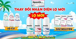 Thông báo thay đổi nhận diện LỌ MỚI của Aquaselin