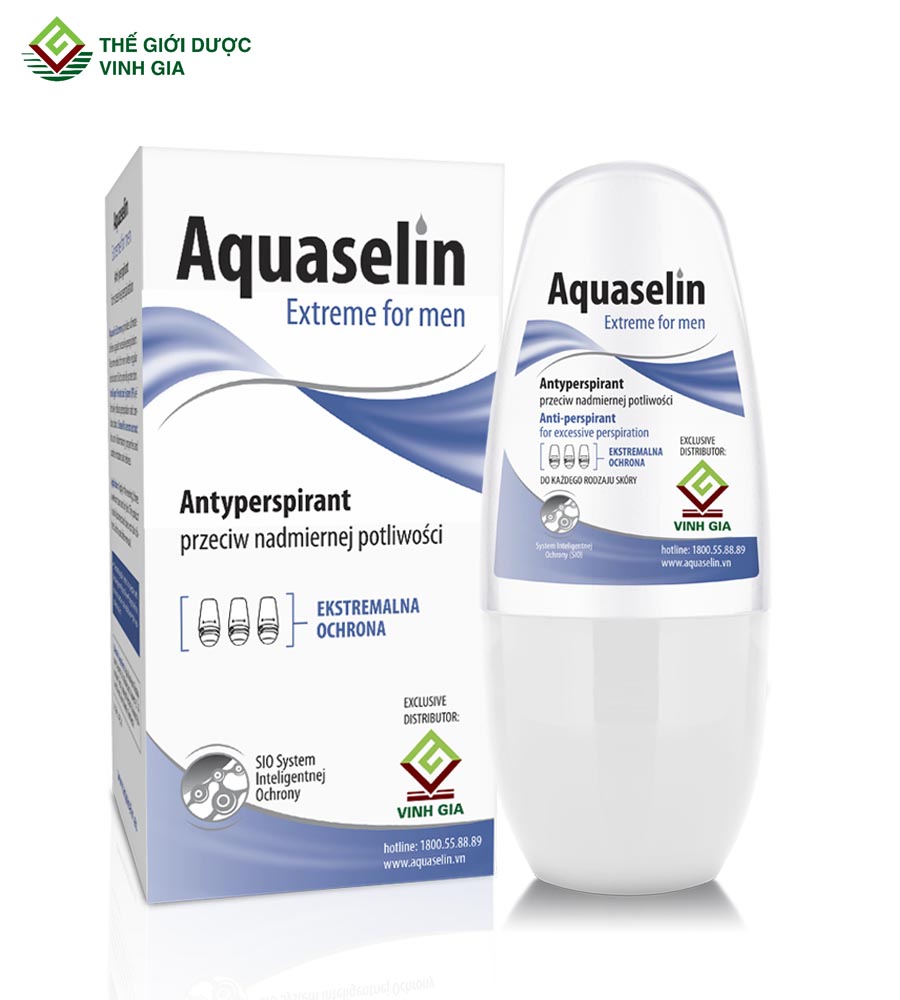 Lăn khử mùi hôi vùng nách Aquaselin dành cho Nam đến từ Châu Âu 50ml