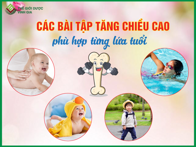 Áp dụng một số bài tập này để bé tăng chiều cao được tốt hơn