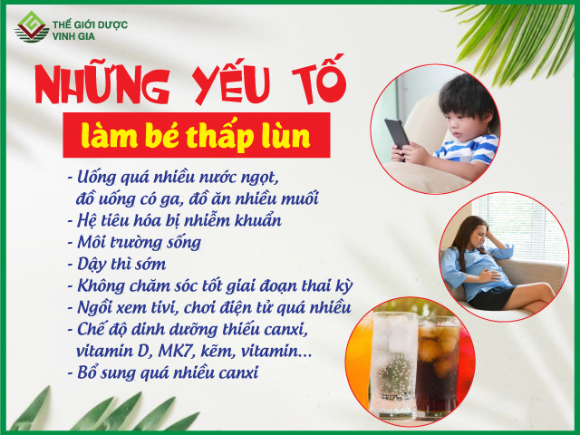 Ngoài ra vẫn có những yếu tố làm bé bị hạn chế phát triển chiều cao