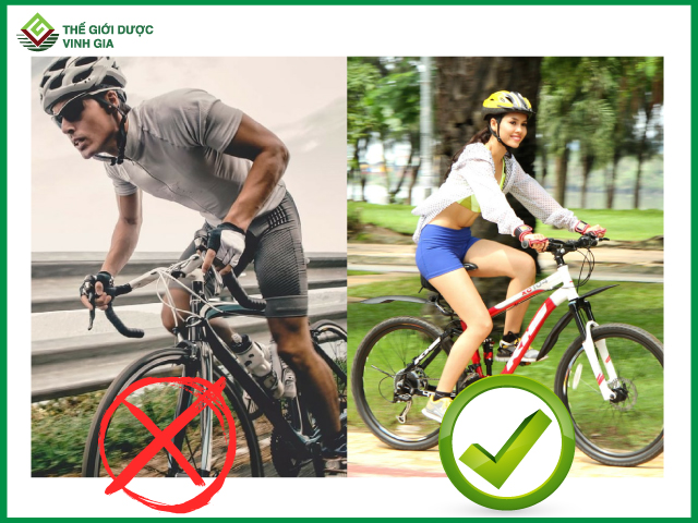 Sẽ không có hiệu quả nếu bạn đạp xe sai tư thế