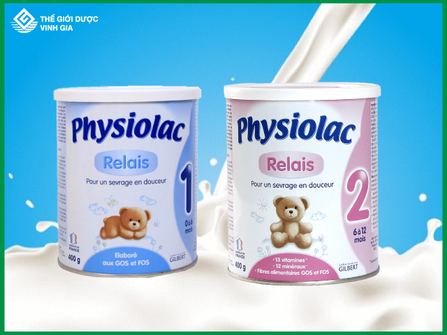 Sữa Physiolac số 1 và số 2
