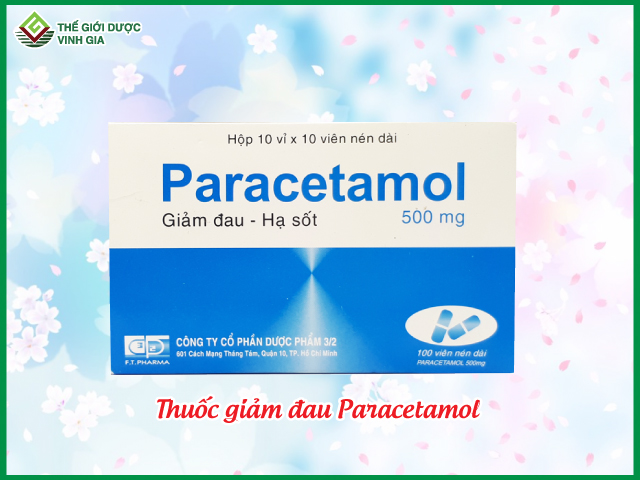 Thuốc giảm đau Paracetamol giúp cải thiện tình trạng thoái hóa đốt sống cổ