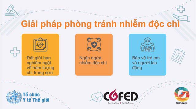 Một số giải pháp phòng tránh nhiễm độc chì.